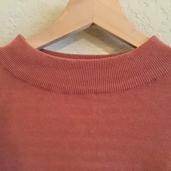 Mock Neck brown sweater - Picture 3 of 4